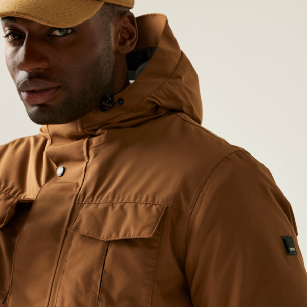 Regatta Mens Eamont Insulated Waterproof Jacket - Brown