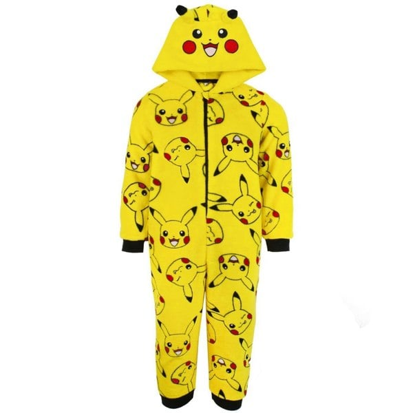 Pokemon Childrens/Kids Pikachu 3D Ears Sleepsuit - Yellow