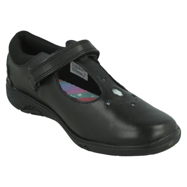 Clarks Girls Clarks Gem And Stars T-Bar School Shoes Relda Gem