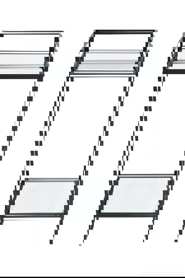 Living and Home Rectangle Tempered Glass Side Table