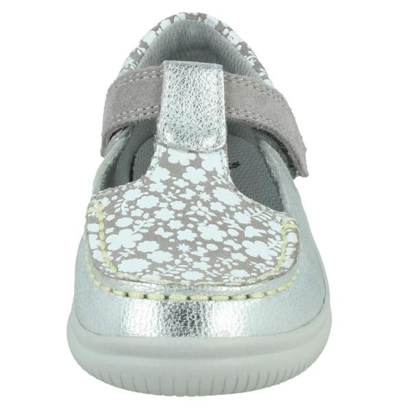 Clarks Girls Clarks Casual T-Bar Shoes Cloud Rosa