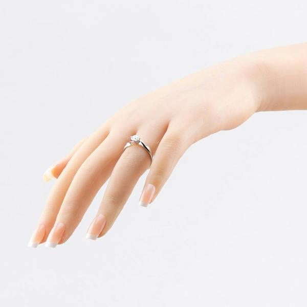 1888 Collection Platinum Certificated 0.60ct Round Cut Diamond Twist Solitaire Ring RI-1027(.60CT PLUS)