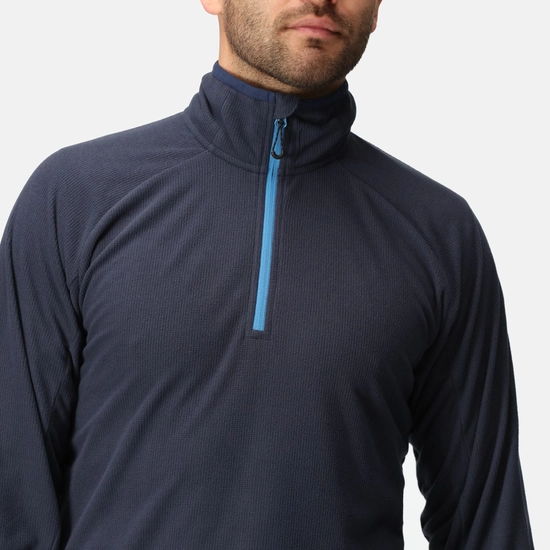 Regatta Mens Navigate Half Zip Fleece - Navy/French Blue