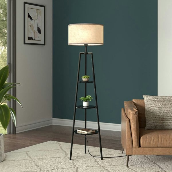 3 Circular Shelves Floor Standing Lamp With The Foot Switch Floor Lamps Living and Home