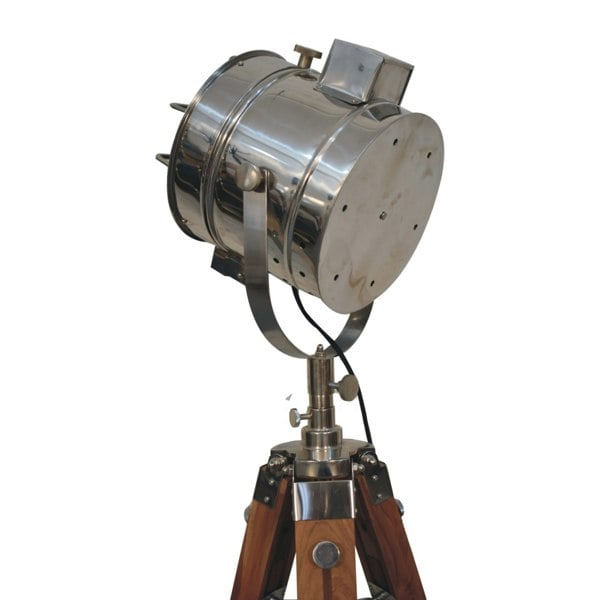 Artisan Furniture Caged Chrome Spotlight Floor Lamp