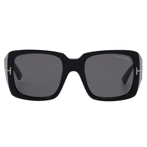 Tom Ford Ryder Smoke Lens Shiny Black Sunglasses One Size