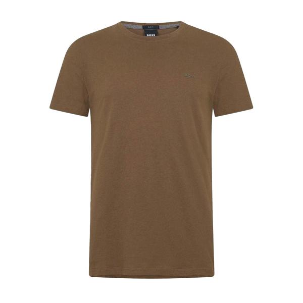 Boss Mens Tessler 33 Regular T-Shirt - Khaki Brown - 
