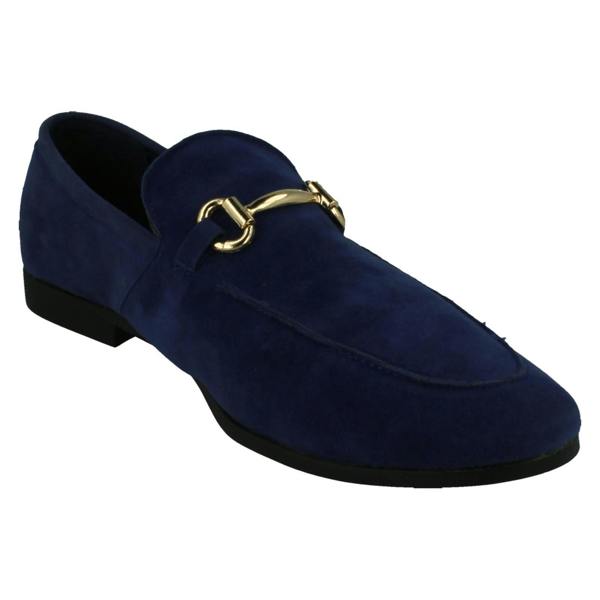 Thomas Blunt Mens Thomas Blunt Slip On Loafer Shoes With Metal Trim A1133
