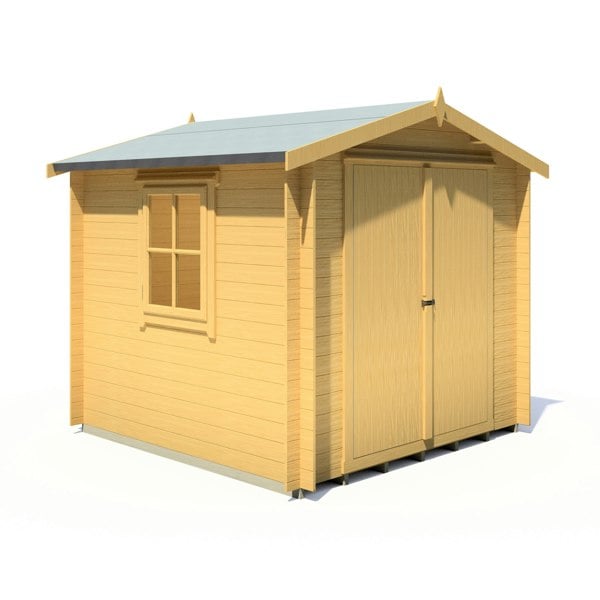 Shire Bradley 8x8 Log Cabin 19mm interlock Cladding - Best Shed