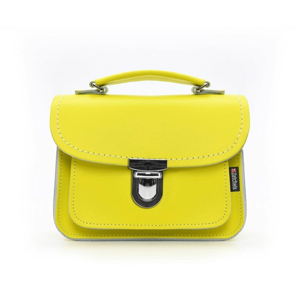 Zatchels Luna Handmade Leather Handbag - Daffodil Yellow