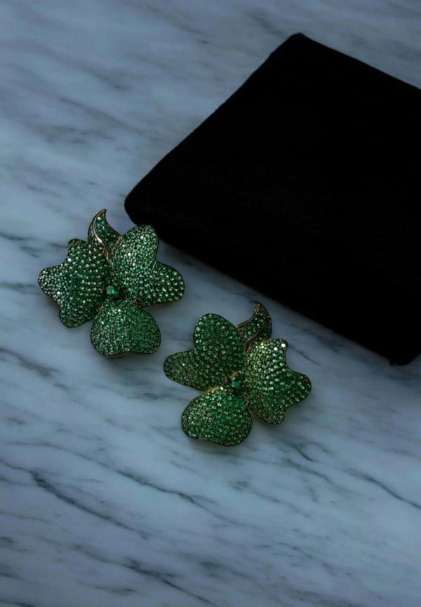 Still life of the earrings.
