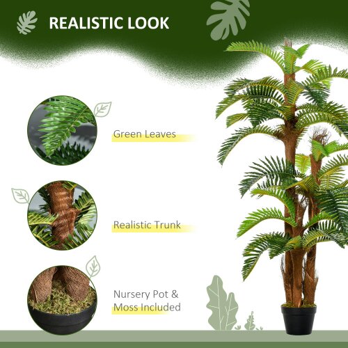 Wyld Haus Nohane Roma Artificial Green Fern Style Plant In Pot For Interior Decorative Use