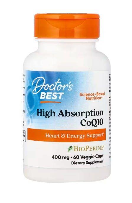 Doctor's Best High Absorption CoQ10 with BioPerine, 400mg - 60 vcaps