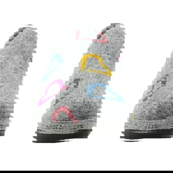 Lunar Womens Joyful Slippers - Grey