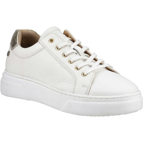 Hush Puppies Kathryn Leather Women's White Trainers