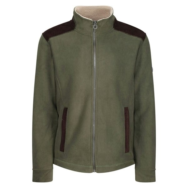 Regatta Mens Faversham Full Zip Fleece Jacket - Dark Khaki