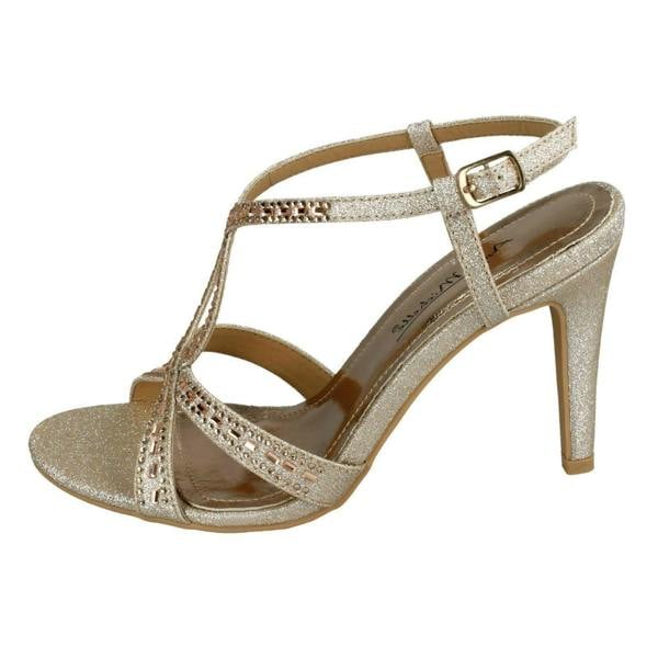 Anne Michelle Ladies Anne Michelle Jewelled Strappy Sandals