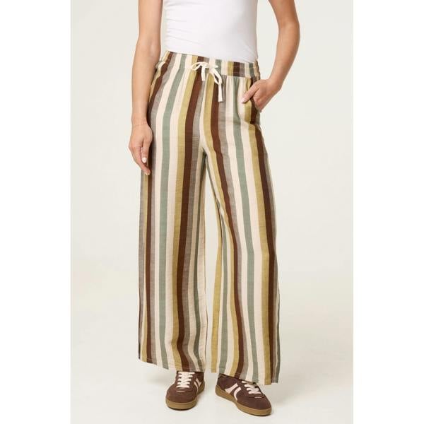 Blue Vanilla Striped Wide Leg Trousers