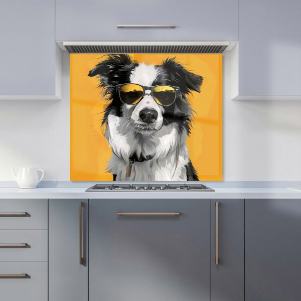 Warren Reed - Designer Cool Collie with Attitude Kitchen Splashback