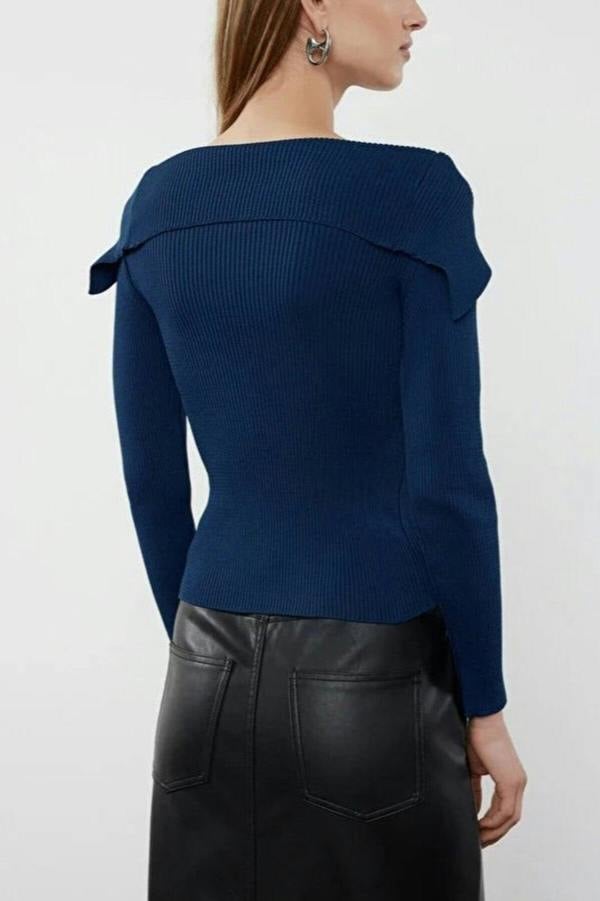 WOVCOR Carmen Collar Knit Sweater