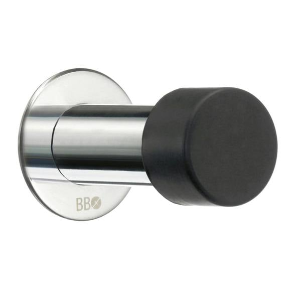 Polished stainless steel door stop