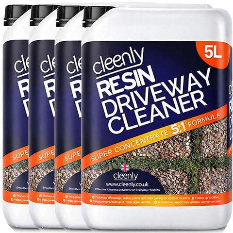 Cleenly Resin Driveway Cleaner Simply Spray and Walk Away Free From Bleach Concentrated 20L