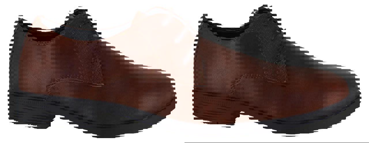 Ben Sherman Derek Mens Smart Formal Lace Up Shoes, Brown leather dress shoes with laces for men.