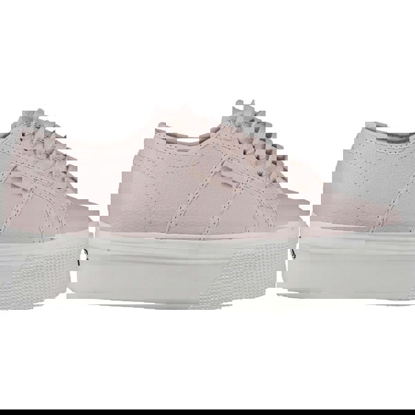 Superga 2790 Tumbled Leather Women's Trainers - Pink Almond