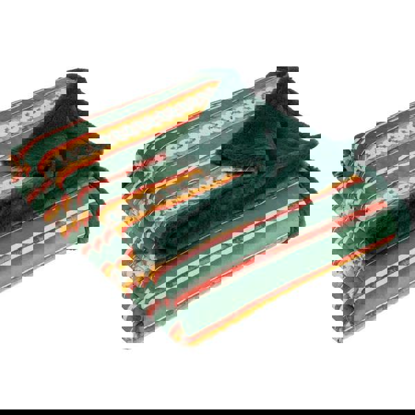 Furn All Wrapped Up Velvet Striped Throw - Emerald/Red