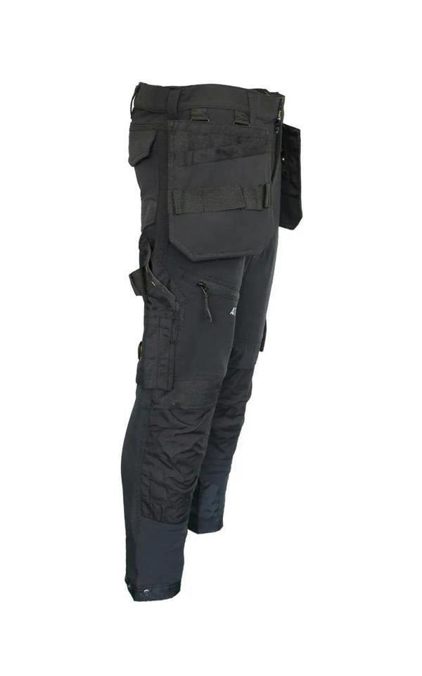 Slim Fit Stretch Work Trouser with Removable Holster Pockets - Hi-Vis Trousers