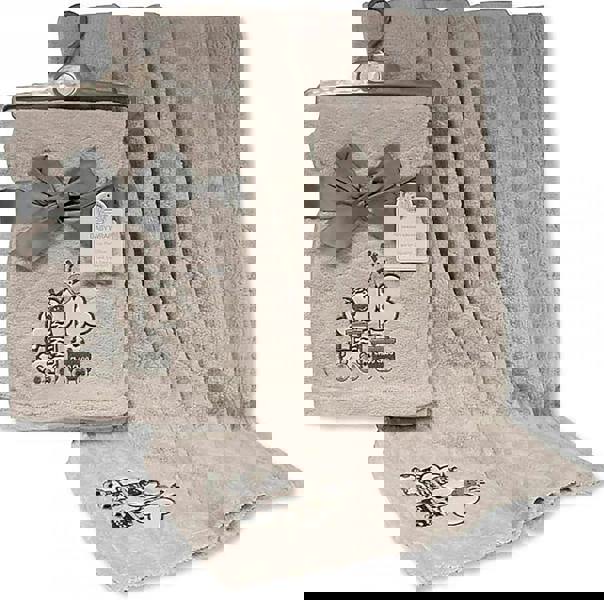 KAV Fleece Baby Blanket Layered Wrap - 75x100 cm Supersoft Choo Choo Design Gift Set for Newborn Babies Girl/Boy, Infant