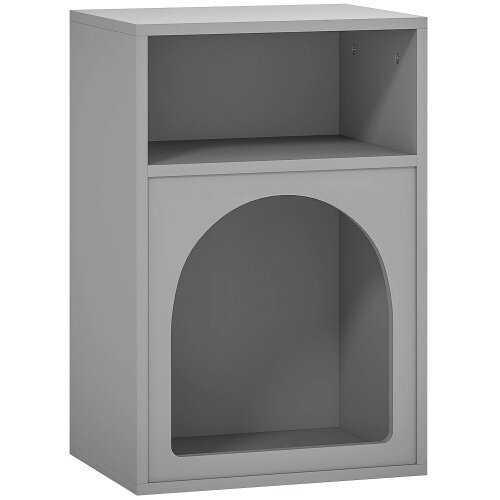 Wyld Haus Sarayo Faco Grey Bedside Table With 2 Open Storage