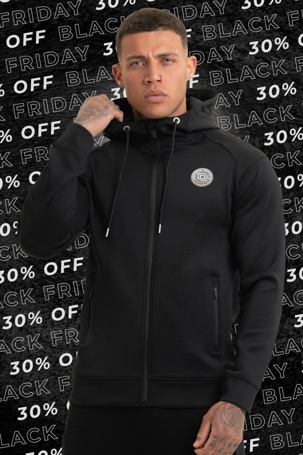 Discipline 365 Black Zip-Thru Hoodie