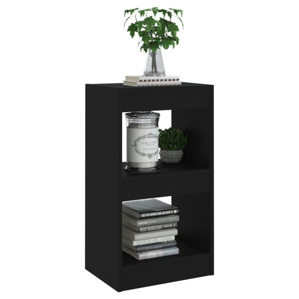 Berkfield Book Cabinet/Room Divider Black 40x30x72 cm