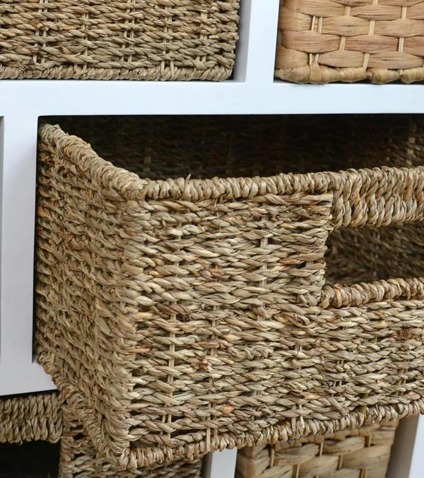 Statement Furniture Tetbury 8 Drawer Storage Unit with Baskets Assembled
