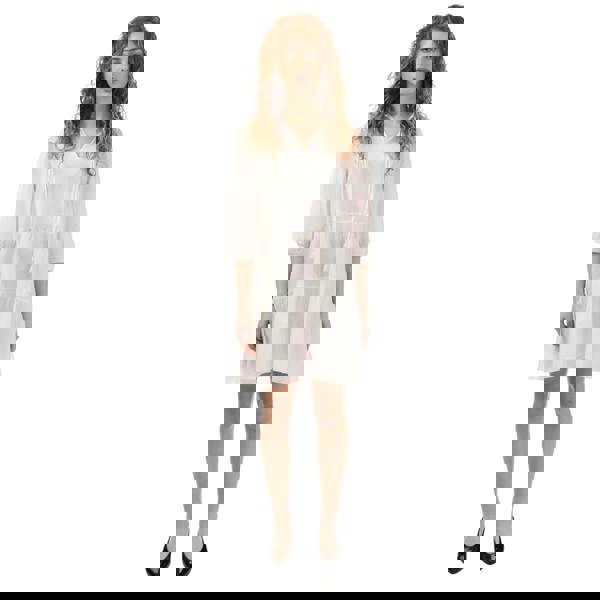 Vero Moda Womens/Ladies Pretty 3/4 Sleeve Mini Dress - White