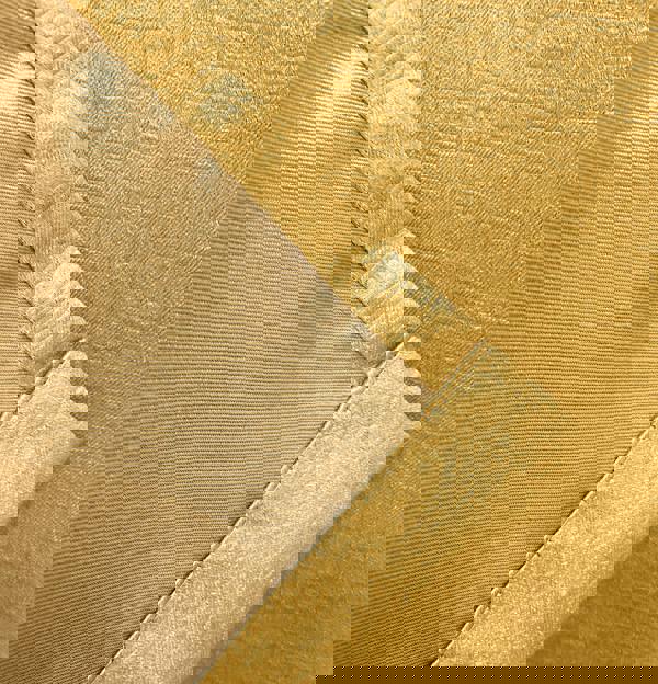 Enhanced Living Ochre Plain Textured Thermal Room Darkening Energy Saving Pair of Curtains For Bedroom & Living Room