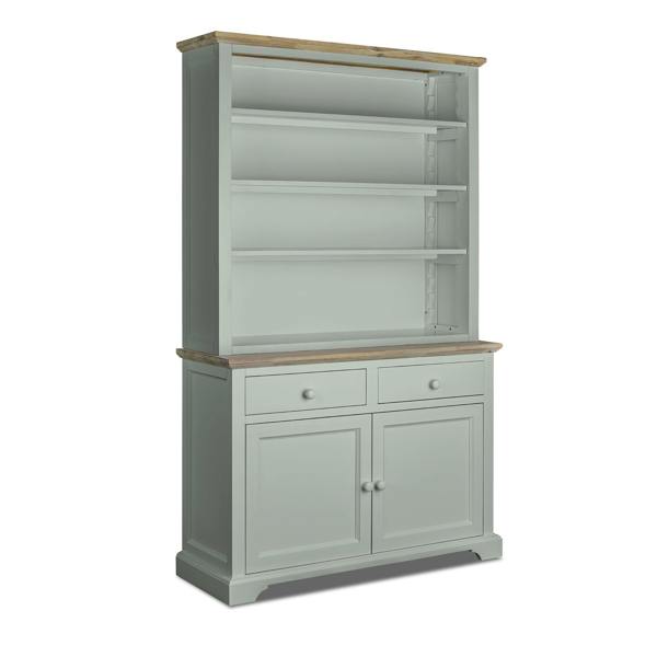 Statement Furniture Florence Display Cabinet with Height Adjustable Shelves and Cupboard