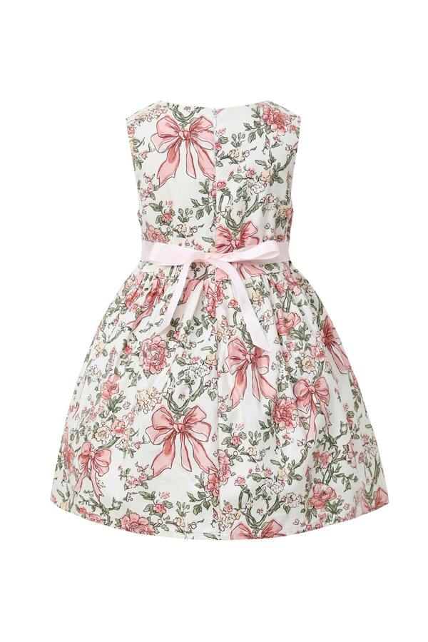 Cinda Floral and Bow Pattern Dress