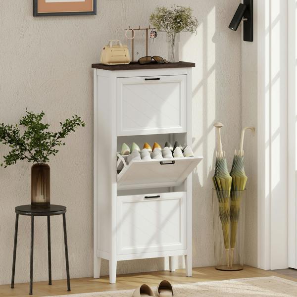 Flip-down Shoe Cabinet