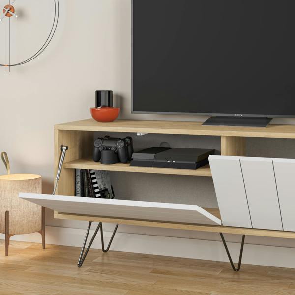 Decortie Picadilly Modern TV Unit Multimedia Centre Storage Cabinet 139cm for 55" TV