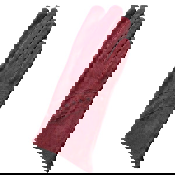 Eastern Counties Leather Women's Sian Suede Gloves - Oxblood