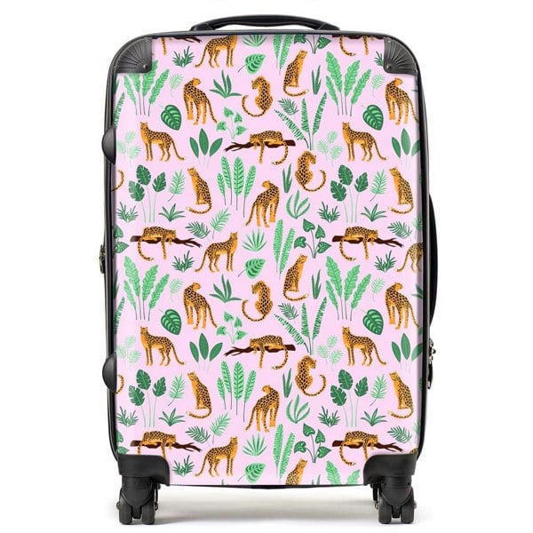 Warren Reed Hand Drawn Leopards Suitcase