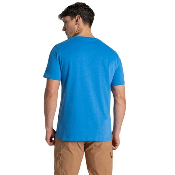 Craghoppers Mens Lucent II Slogan Short-Sleeved T-Shirt - Sky Azure