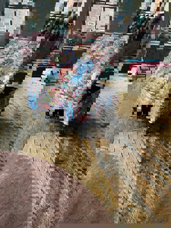 ISTOOLS Premium Handmade Damask Multicolour Storage Ottoman Bench – UK Storage Seat & Coffee Table