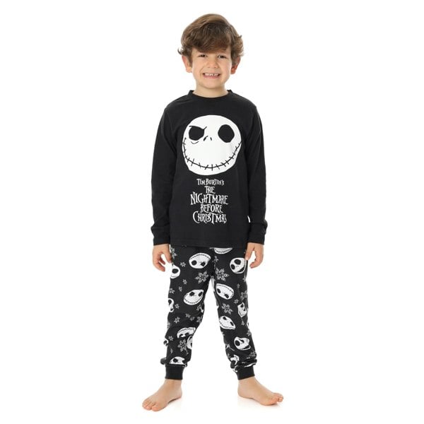 Nightmare Before Christmas Boys Pyjama Set - Black/White