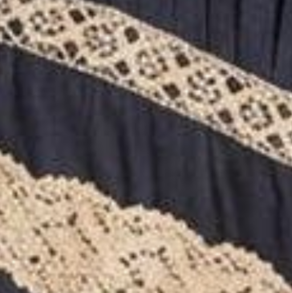 Izabel London Lace Trim Long Sleeve Pleated Blouse