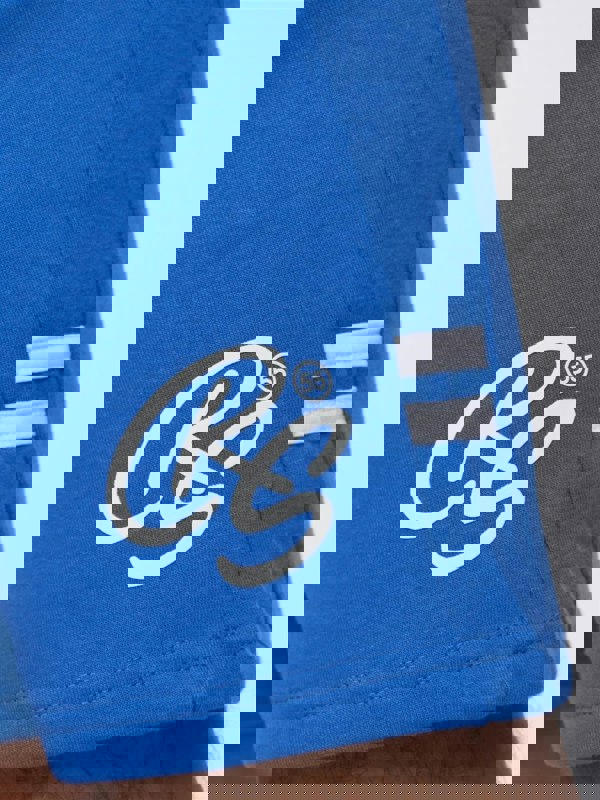 Crosshatch Techland T-Shirt/Shorts Set Blue/Navy