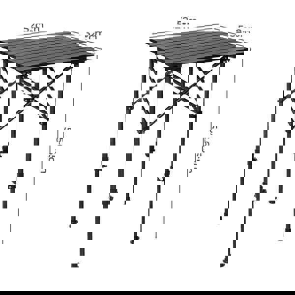 Levede Camping Table Folding Aluminum Portable Picnic Foldable BBQ Desk 52cm
