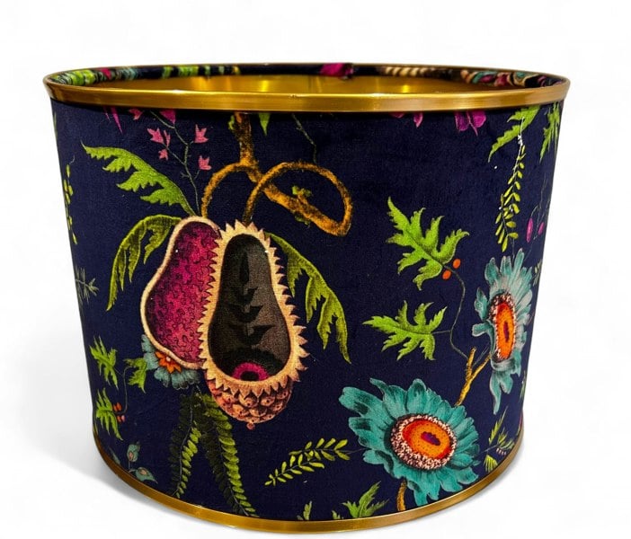 Lampshades By Hannah Luxury Velvet Floral Wonderland Lampshade